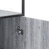 vidaXL Highboard Grey Sonoma 35.5x35x139 cm Engineered Wood and Metal