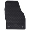 vidaXL Car Mat 4 pcs Black Rubber