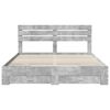 vidaXL Bed Frame with Drawer with Headboard Manual Engineered Wood