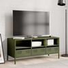 vidaXL TV Cabinet Olive Green 101.5x39x43.5 cm Cold-rolled Steel