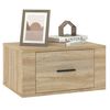 vidaXL Wall-mounted Bedside Cabinets 2 pcs Sonoma Oak 50x36x25 cm