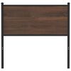 vidaXL Replace Headboard Brown Oak 75 cm Engineered Wood and Steel