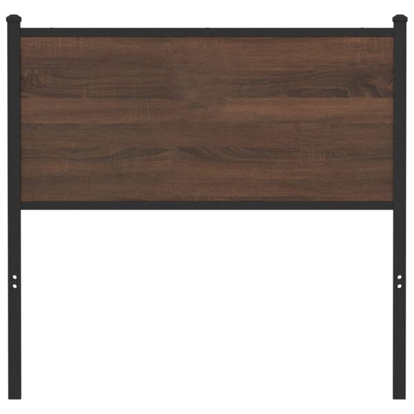 vidaXL Replace Headboard Brown Oak 75 cm Engineered Wood and Steel