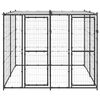 vidaXL Outdoor Dog Kennel Steel with Roof 4.84 m&sup2;