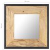 vidaXL Mirror 50x50 cm Solid Mango Wood