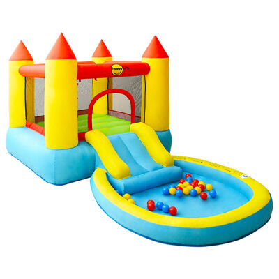 Happy Hop Inflatable Bouncer with Slide 200x365x190 cm PVC