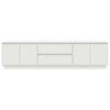 vidaXL TV Cabinet with LED Lights White 193.5x41x50 cm