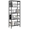 vidaXL Bookshelf Black Oak 60 x 29.5 x 149 cm Engineered Wood