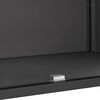 vidaXL Kitchen Storage with Shelf Black 90 x 50 x 92 cm Steel