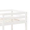 vidaXL Loft Bed Frame without Mattress White 80x200cm Solid Wood Pine