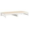 vidaXL Pull-out Day Bed without Mattress White 2x(90x200) cm