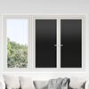vidaXL Window Films 5 pcs Static Frosted Black PVC