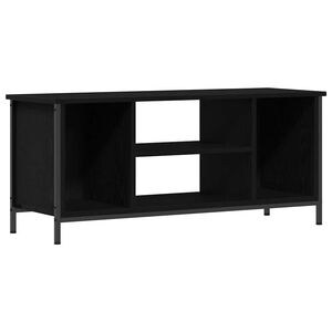 vidaXL TV Cabinet Black Oak 102 x 35 x 45 cm Engineered Wood