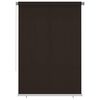 vidaXL Outdoor Roller Blind 165(W)x230(H) cm Brown HDPE