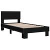 vidaXL Bed Frame without Mattress Black 75x190 cm Small Single