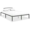 vidaXL Bed Frame without Mattress Grey Metal 120x200 cm