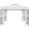 vidaXL Gazebo with LED String Lights 3x3 m White