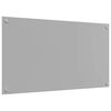 vidaXL Kitchen Backsplash Light grey 90 x 50 x 0.6 cm Tempered Glass