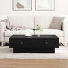 vidaXL Coffee Table Black Oak 90 x 90 x 28 cm Engineered Wood