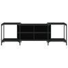 vidaXL TV Cabinet Black 153x37x50 cm Engineered Wood