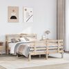 vidaXL Bed Frame with Headboard without Mattress 140x190 cm