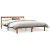 vidaXL Bed Frame without Mattress Wax Brown 160x200 cm Solid Wood Pine