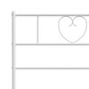 vidaXL Metal Headboard White 90 cm