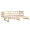 vidaXL Pull-out Day Bed without Mattress Solid Wood Pine 2x(90x200) cm