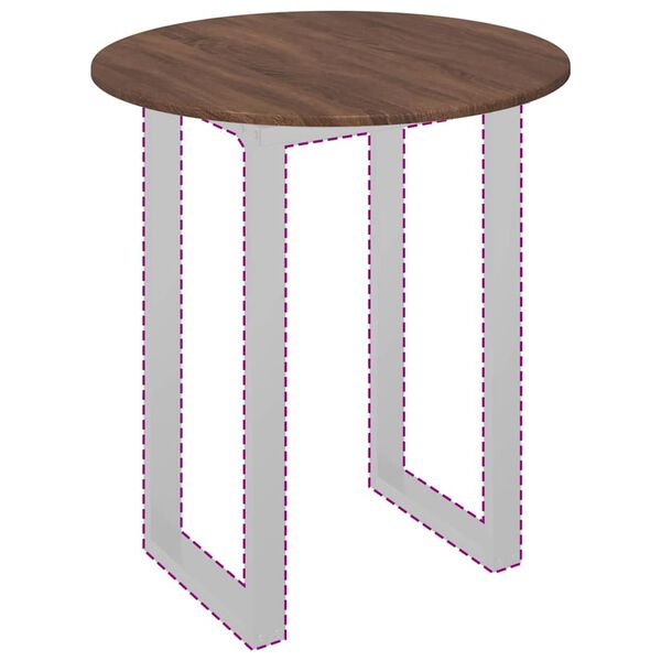 vidaXL Table Top Brown oak 70 x 70 x 1.5 cm Engineered Wood