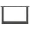 vidaXL Coffee Table Legs U-Shaped 2 pcs Anthracite 50x(30-31) cm Steel