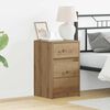 vidaXL Bedside Cabinet Artisan Oak 38 x 34 x 61 cm Engineered wood
