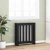 vidaXL Radiator Cover Black Oak 78 x 20 x 82 cm Engineered Wood