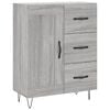 vidaXL Highboard Grey Sonoma 69.5x34x180 cm Engineered Wood