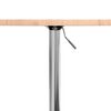 vidaXL Bar Table &Oslash;60x89.5 cm Solid Wood Beech