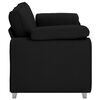vidaXL Sofa Black 180 x 77 x 82 cm Fabric