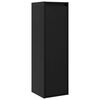 vidaXL Wall Cabinets 2 pcs Black 30x30x100 cm Solid Pinewood