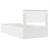 vidaXL Bed Frame with Headboard White 75 x 190 cm Engineered Wood