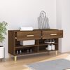 vidaXL Shoe Cabinet Brown Oak 102x35x55 cm Engineered Wood