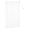 vidaXL Window Blind with Curtains Manual White Aluminium