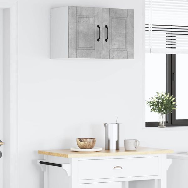 vidaXL Kitchen Cabinet Concrete Grey 60 x 31 x 40 cm Engineered Wood