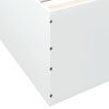 vidaXL Bed Frame without Mattress White 140x190 cm