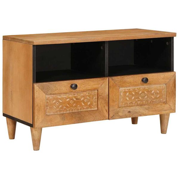 vidaXL TV Units with Shelf Light Brown 70 x 33 x 46 cm Engineered wood