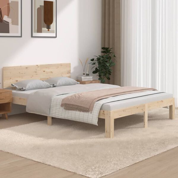 vidaXL Bed Frame without Mattress 135x190cm Double