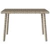 vidaXL Garden Coffee Table Rectangular Light Grey 60x40x37 cm Poly Rattan
