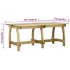 vidaXL 4 Piece Garden Dining Set Impregnated Pinewood