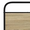 vidaXL Metal Bed Frame without Mattress Sonoma Oak 183x213 cm