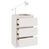 vidaXL Bedside Cabinets 2 pcs White 40x29.5x64 cm Solid Pine Wood