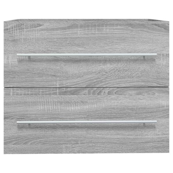 vidaXL Sink Cabinet Grey Sonoma 60x38.5x48 cm Engineered Wood