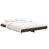 vidaXL Bed Frame without Mattress Brown Oak 140x190 cm Engineered Wood