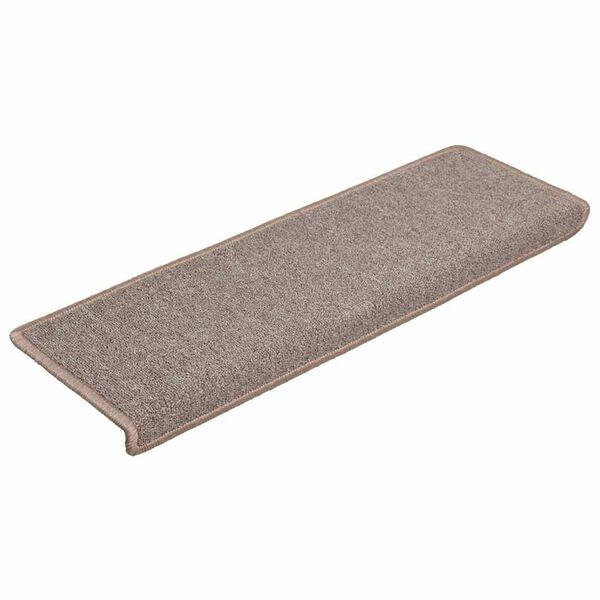 vidaXL Stair Mats 30 pcs 65x21x4 cm Light Brown Rectangular Edge